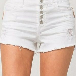 Almost Famous distressed denim cutt off shorts